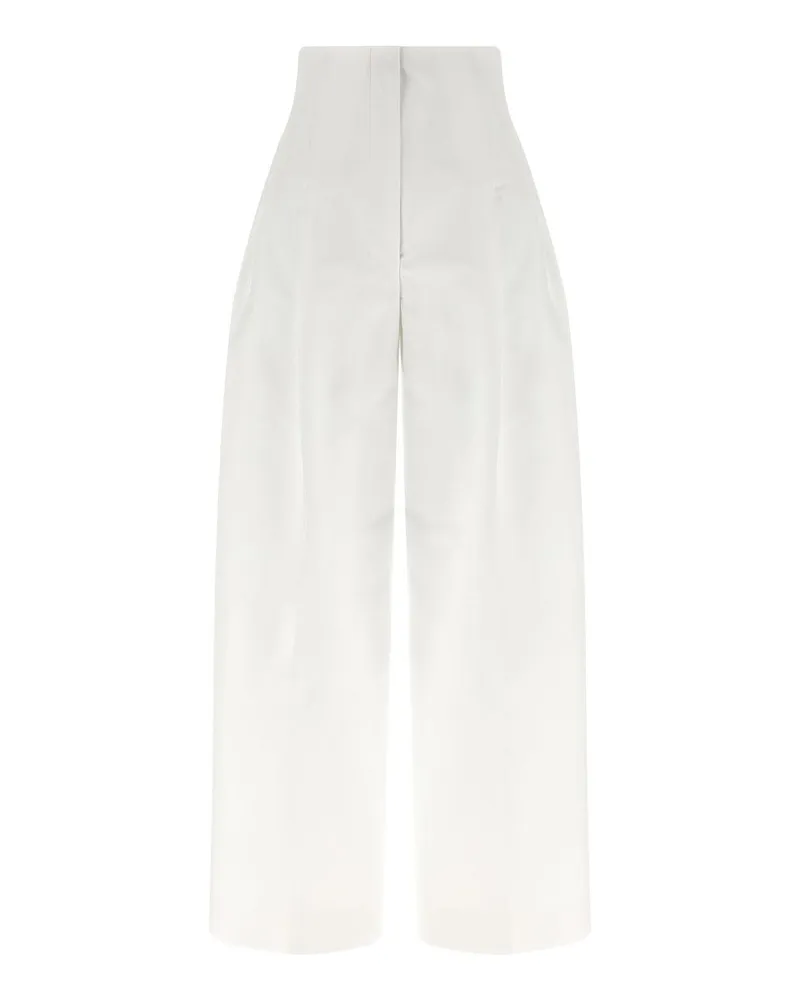 Jacquemus Casual Hose - Weiß Weiß