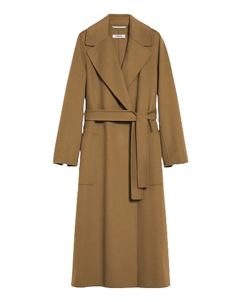 Max Mara Knielanger Mantel - Camel Camel