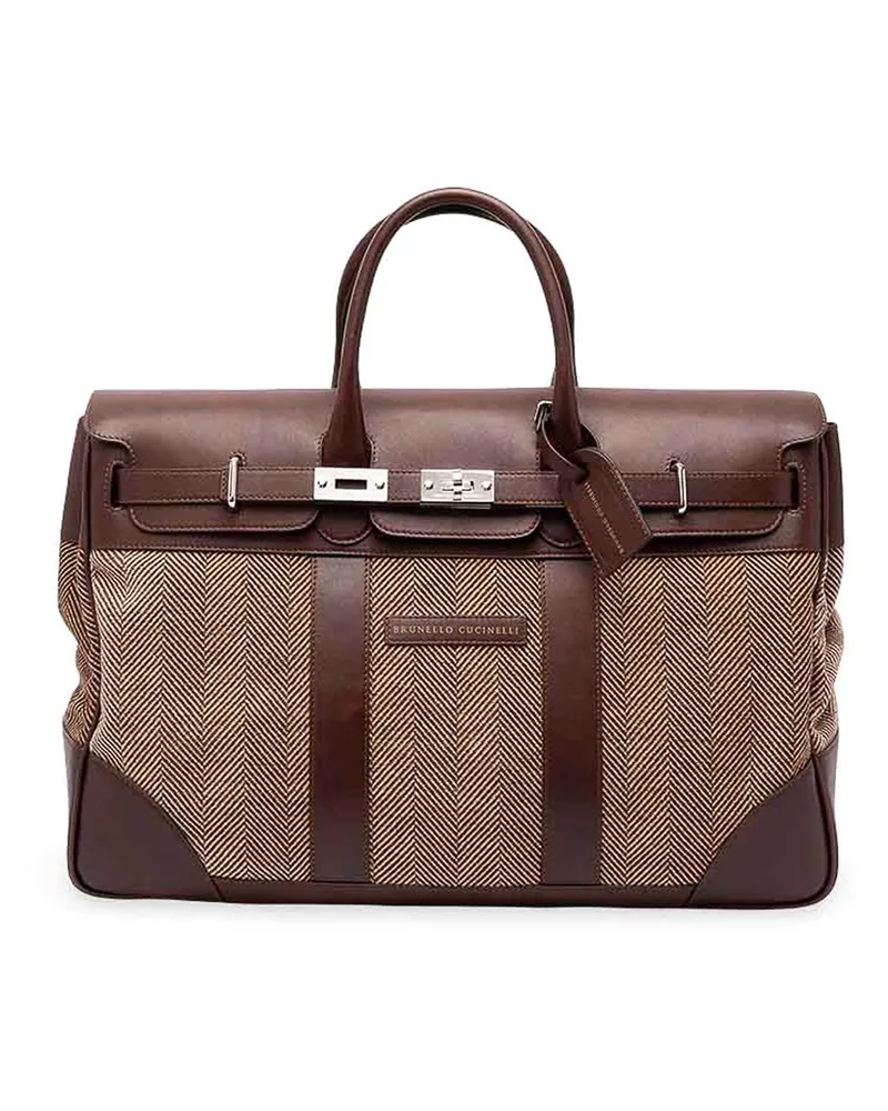 Brunello Cucinelli Reisetasche - Hellbraun 