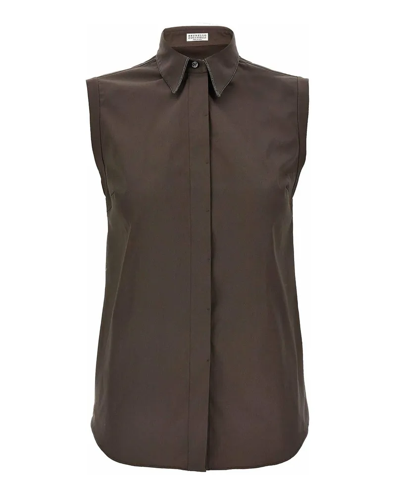 Brunello Cucinelli Hemd - Braun Braun