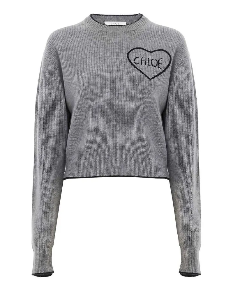 Chloé Rundhalspullover - Grau Grau