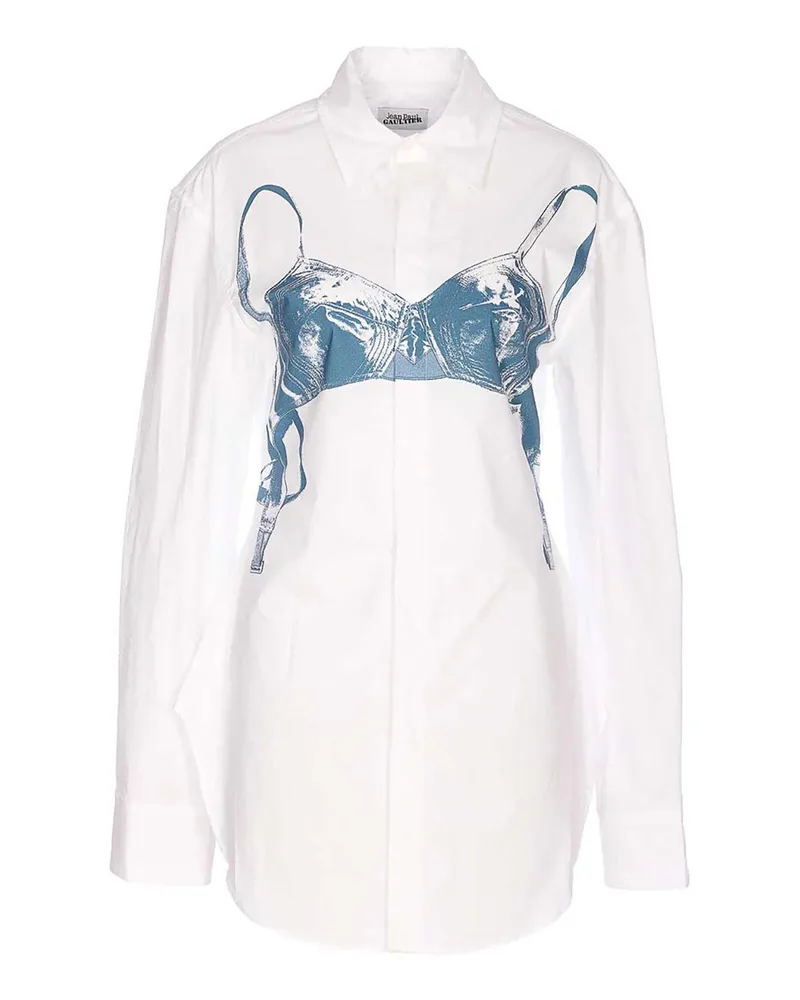 Jean Paul Gaultier Hemd - Weiß Weiß
