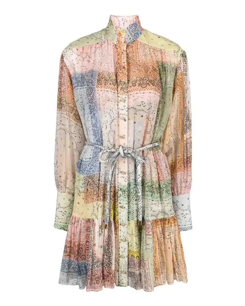 Zimmermann Kurzes Kleid - Bunt Bunt