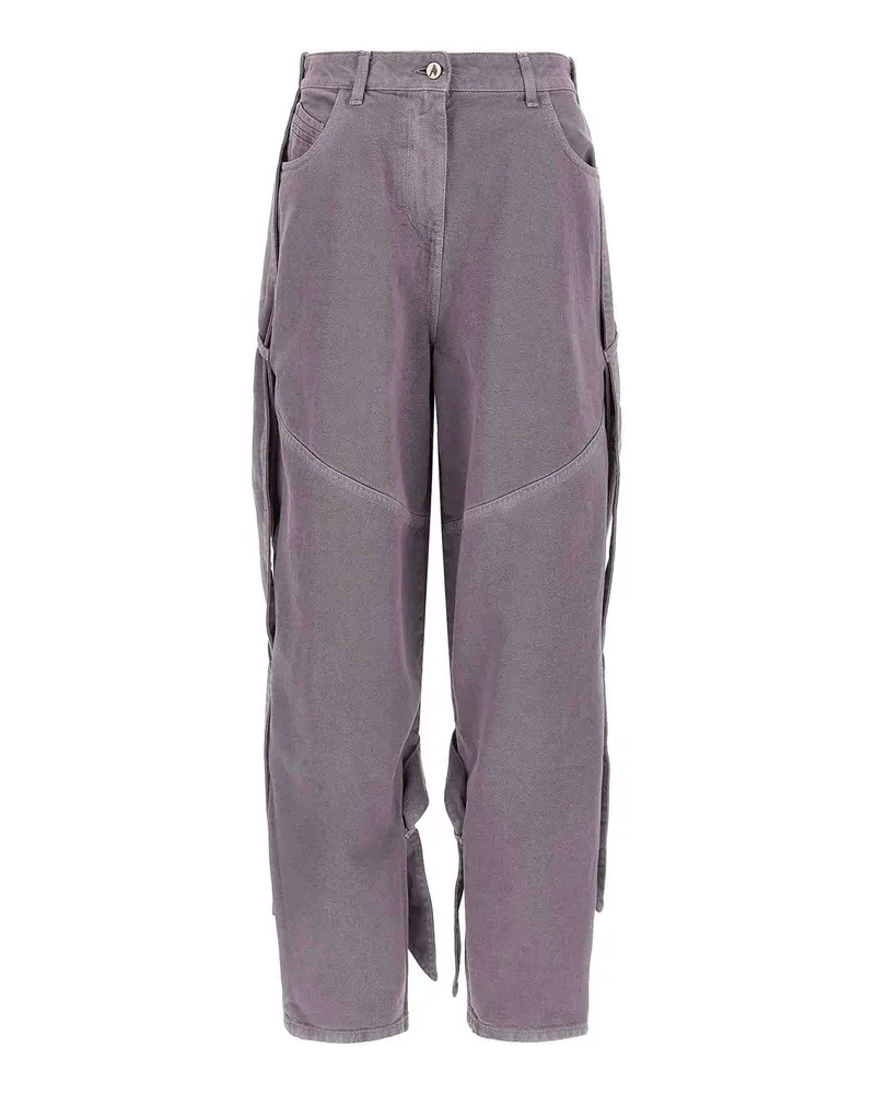 ATTICO Straight Leg Jeans - Lila Lila