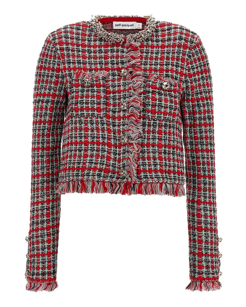 Self-Portrait Casualjacke - Rot Rot