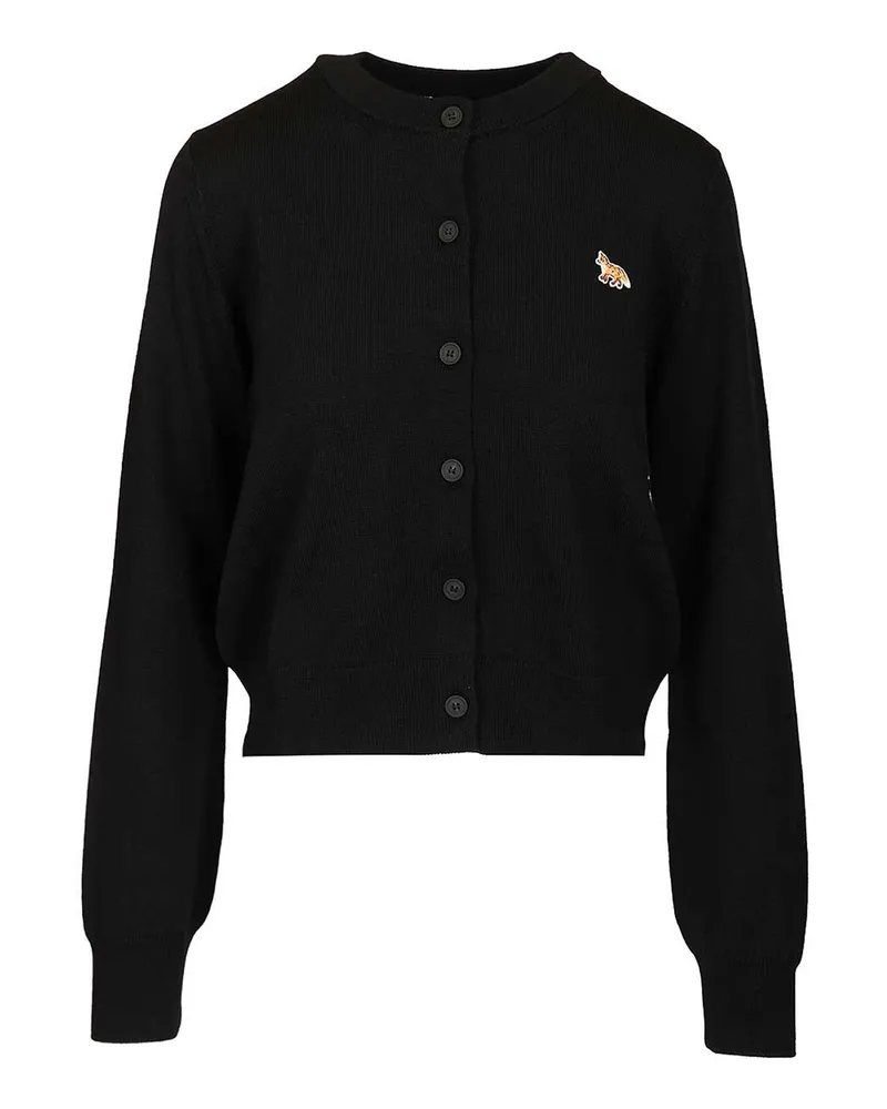 Kitsuné Cardigan - Schwarz Schwarz