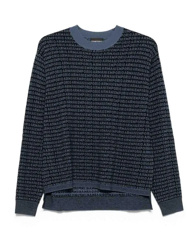 Emporio Armani Rundhalspullover - Blau Blau