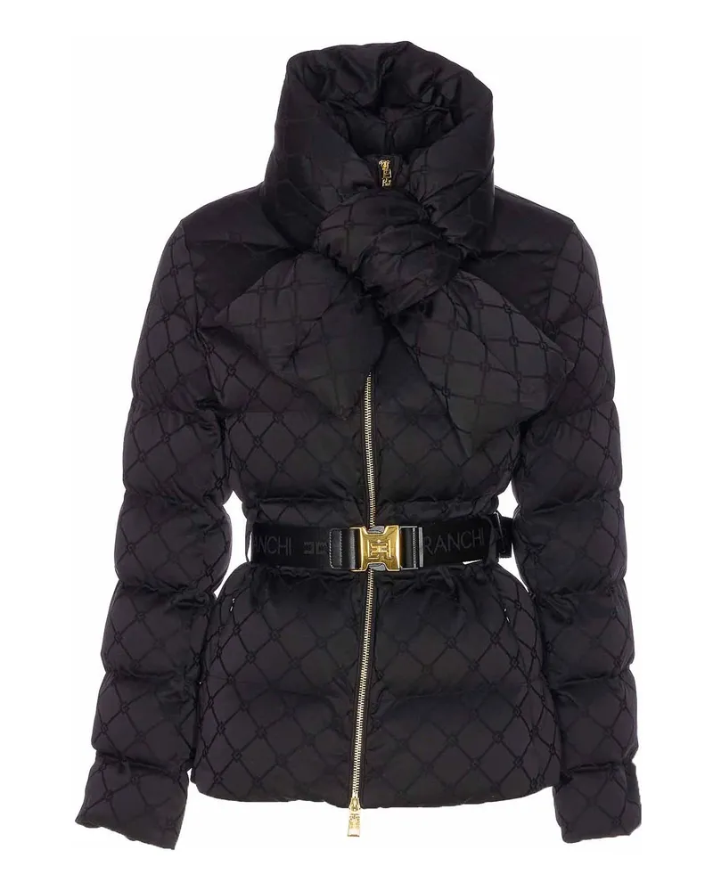 Elisabetta Franchi Daunenjacke - Schwarz Schwarz