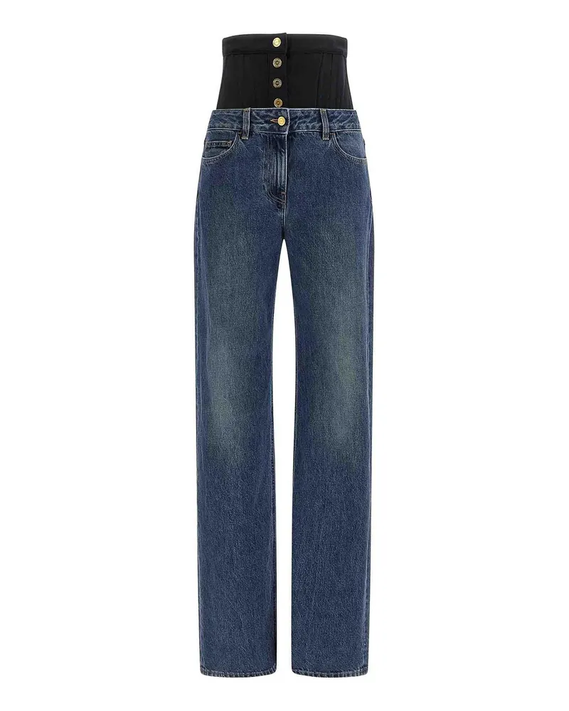 Elisabetta Franchi Straight Leg Jeans - Blau Blau