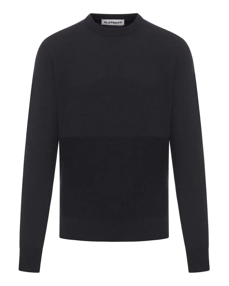 Jil Sander Rundhalspullover - Schwarz Schwarz