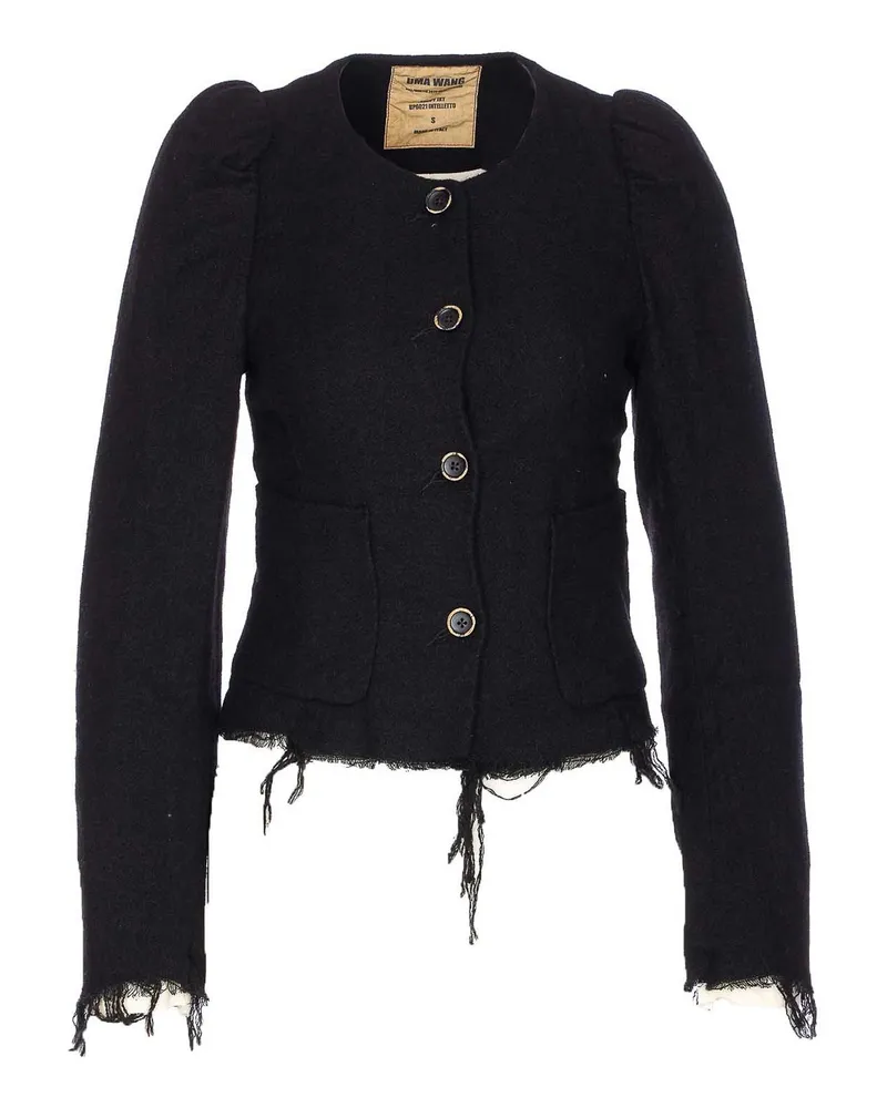 Uma Wang Casualjacke - Schwarz Schwarz