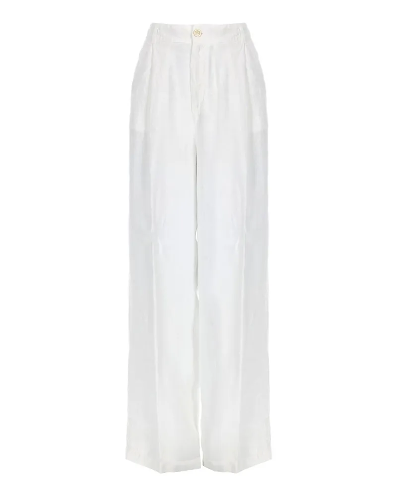 120% Lino Casual Hose - Weiß Weiß