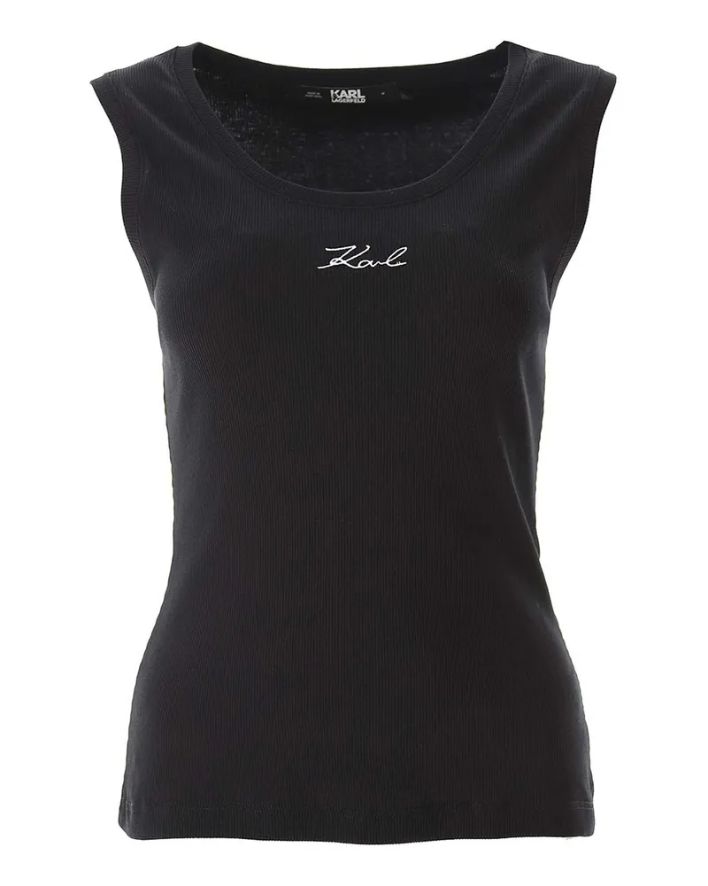 Karl Lagerfeld Top - Schwarz Schwarz