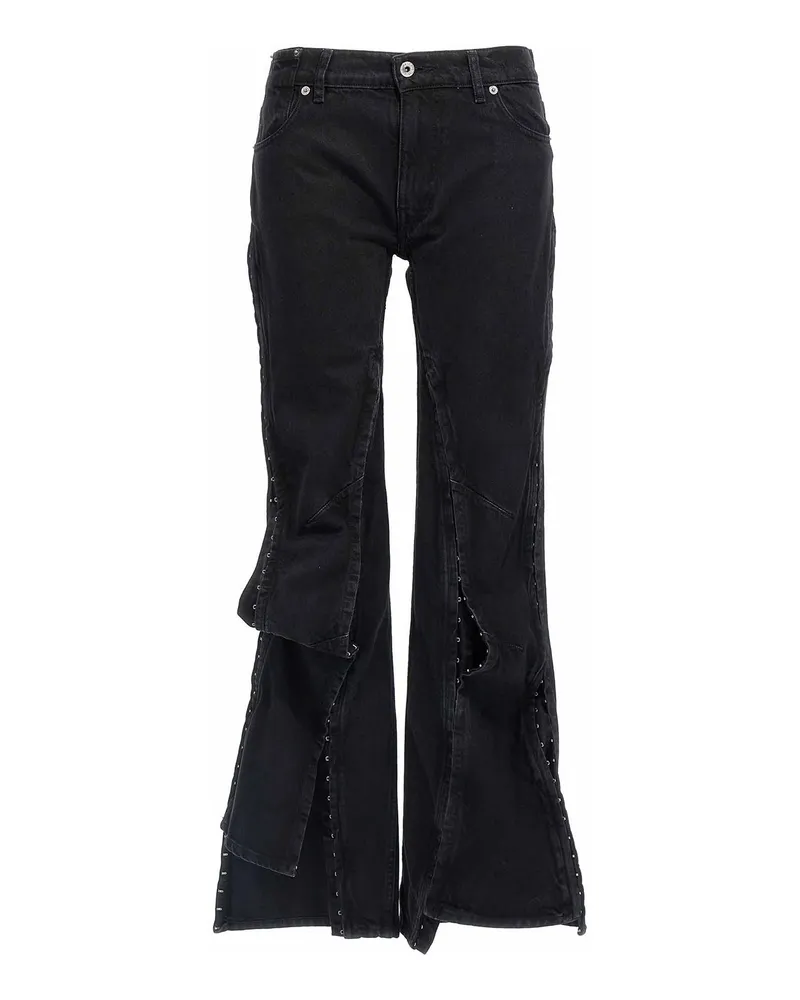 Y/PROJECT Bootcut Jeans - Schwarz Schwarz
