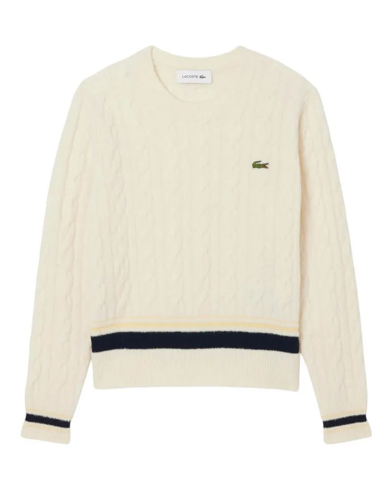 Lacoste Rundhalspullover - Beige Beige