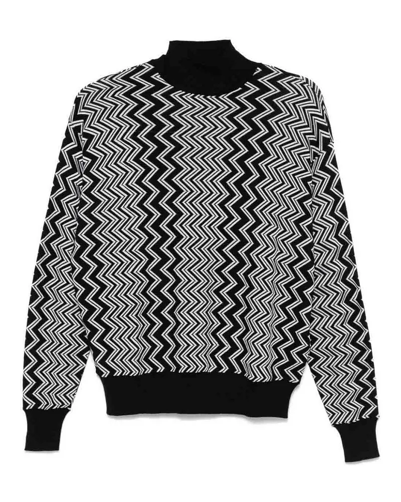 Missoni Rollkragenpullover - Schwarz Schwarz