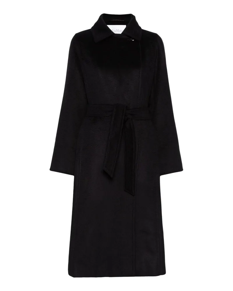 Max Mara Kurzer Mantel - Schwarz Schwarz