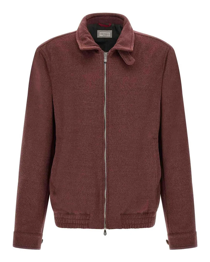 Brunello Cucinelli Bomberjacke - Dunkelrot Dunkelrot