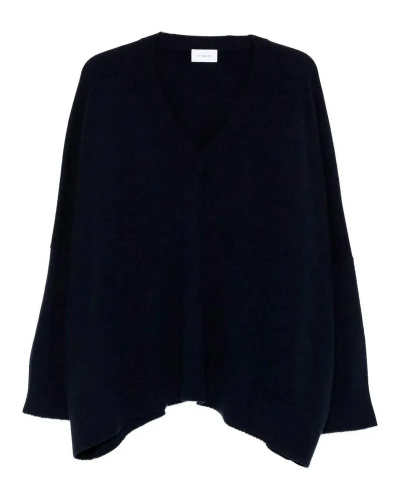 Malo V-Pullover - Blau Blau