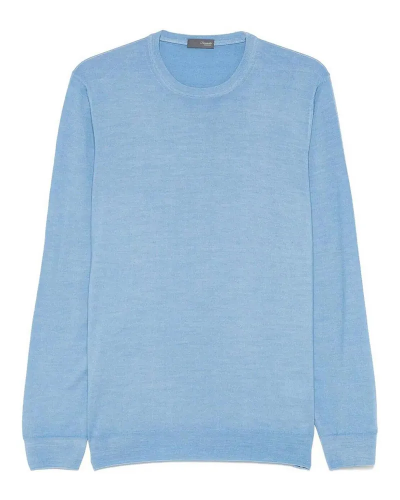 Drumohr  Rundhalspullover - Blau Blau