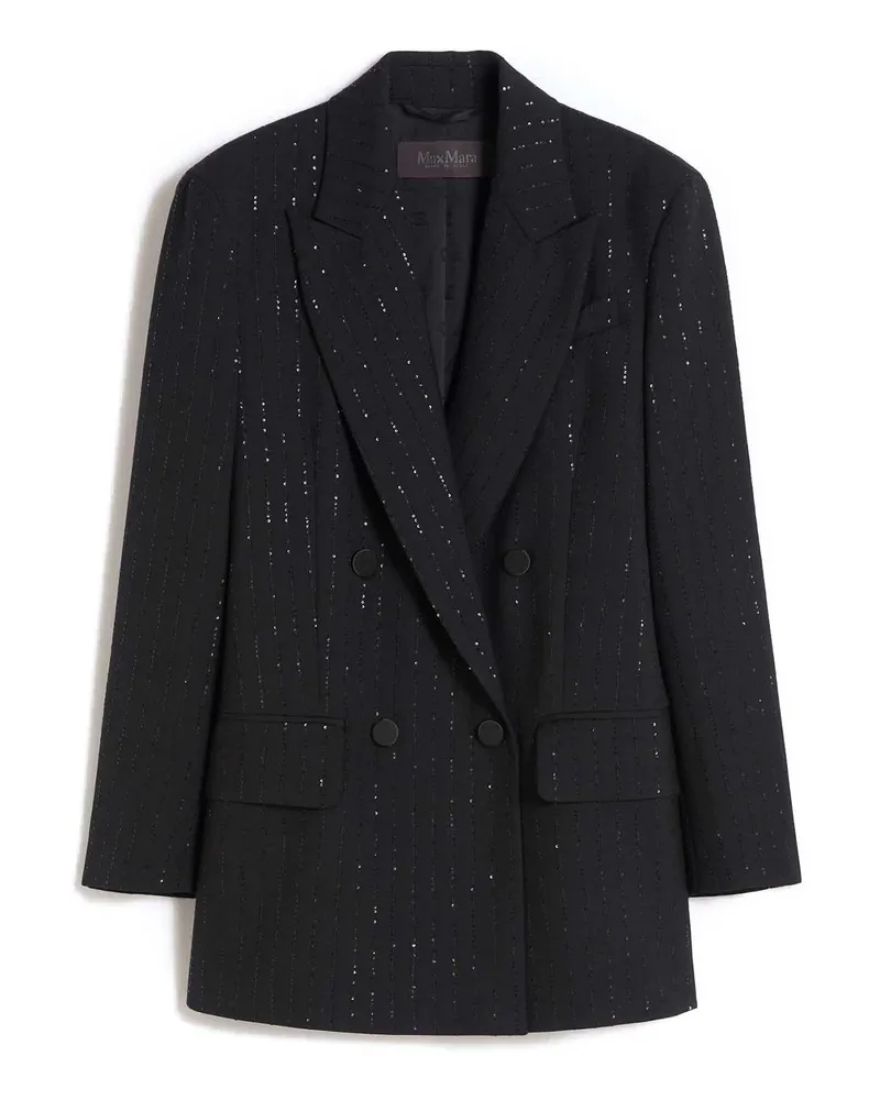 Max Mara Casualjacke - Schwarz Schwarz