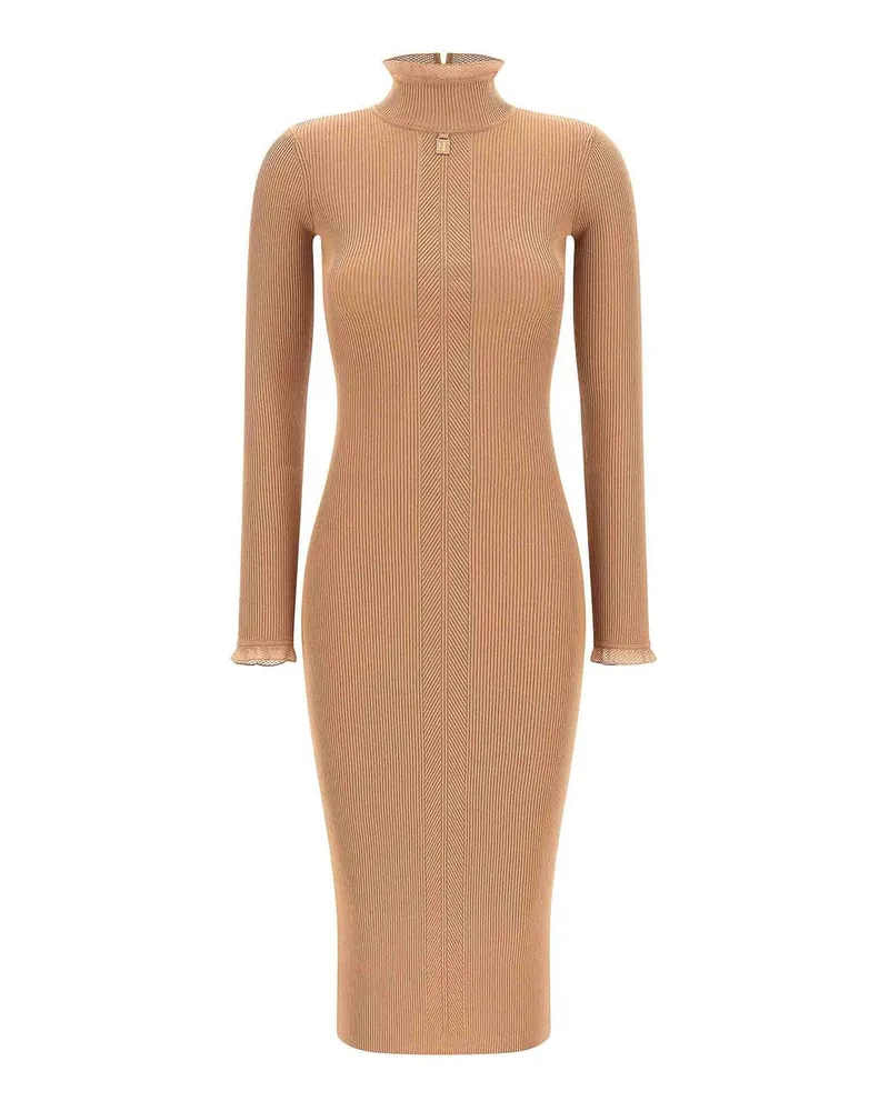 Elisabetta Franchi Knielanges Kleid - Beige Beige