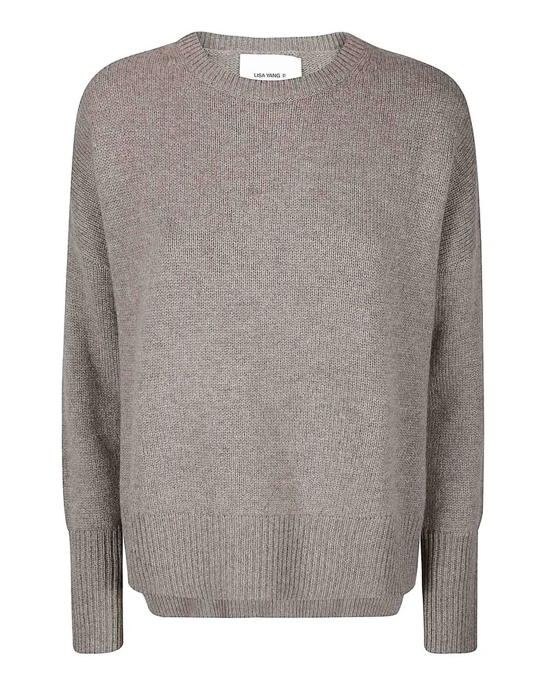 Lisa Yang Rundhalspullover - Schwarz Schwarz