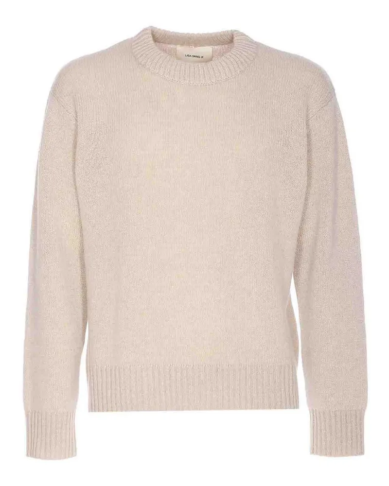 Lisa Yang Rundhalspullover - Beige Beige