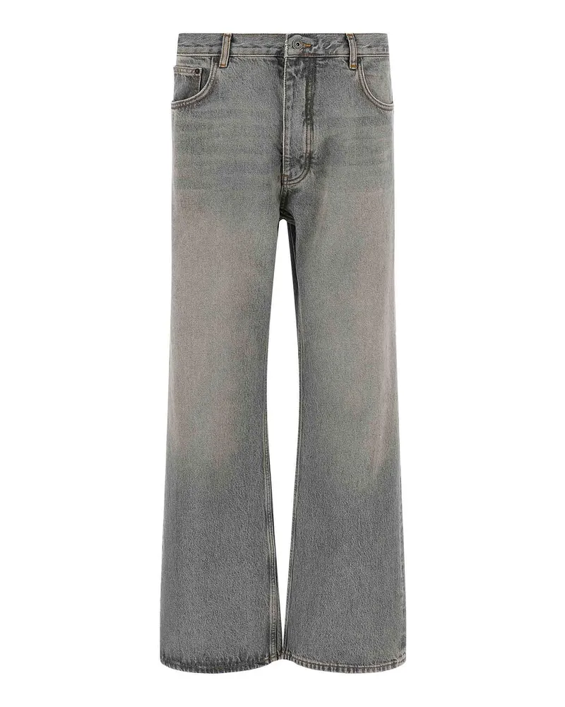 OFF-WHITE Straight Leg Jeans - Grau Grau