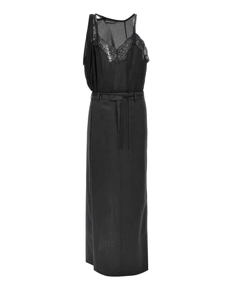 Balenciaga Knielanges Kleid - Schwarz Schwarz