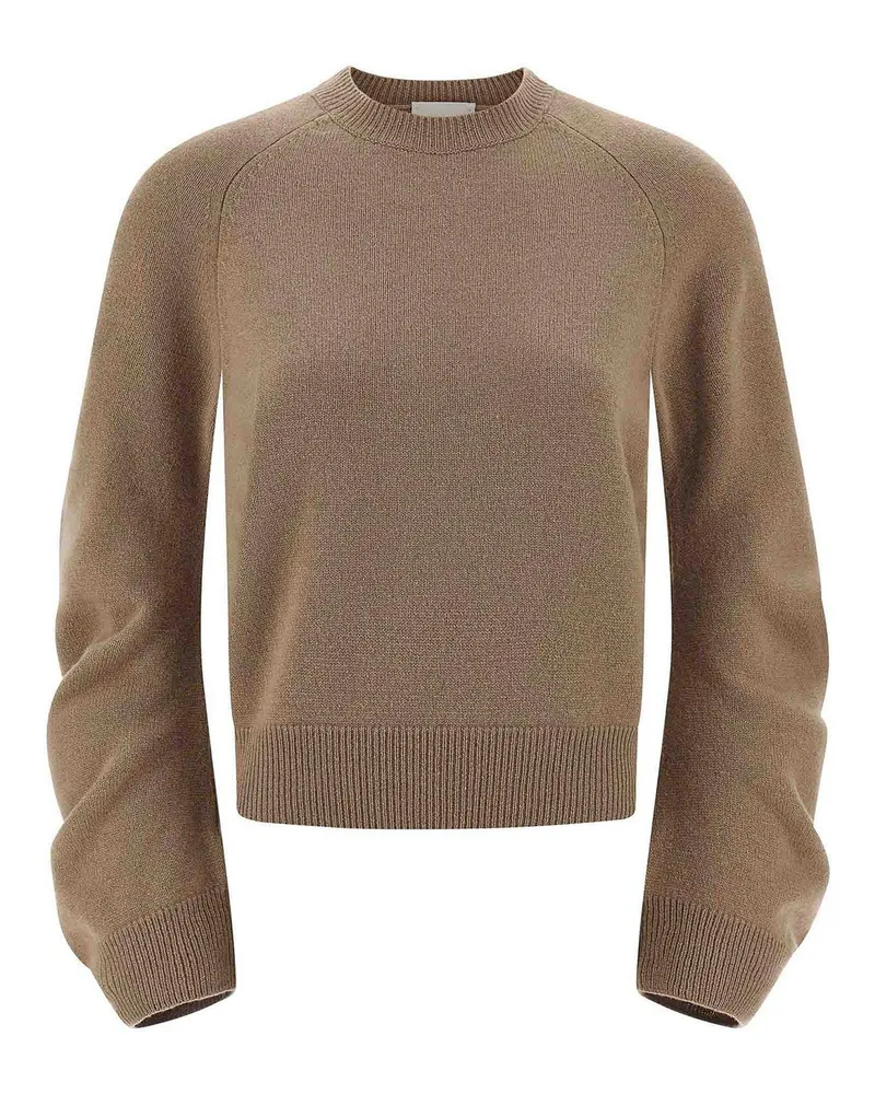 NUDE Rundhalspullover - Beige Beige