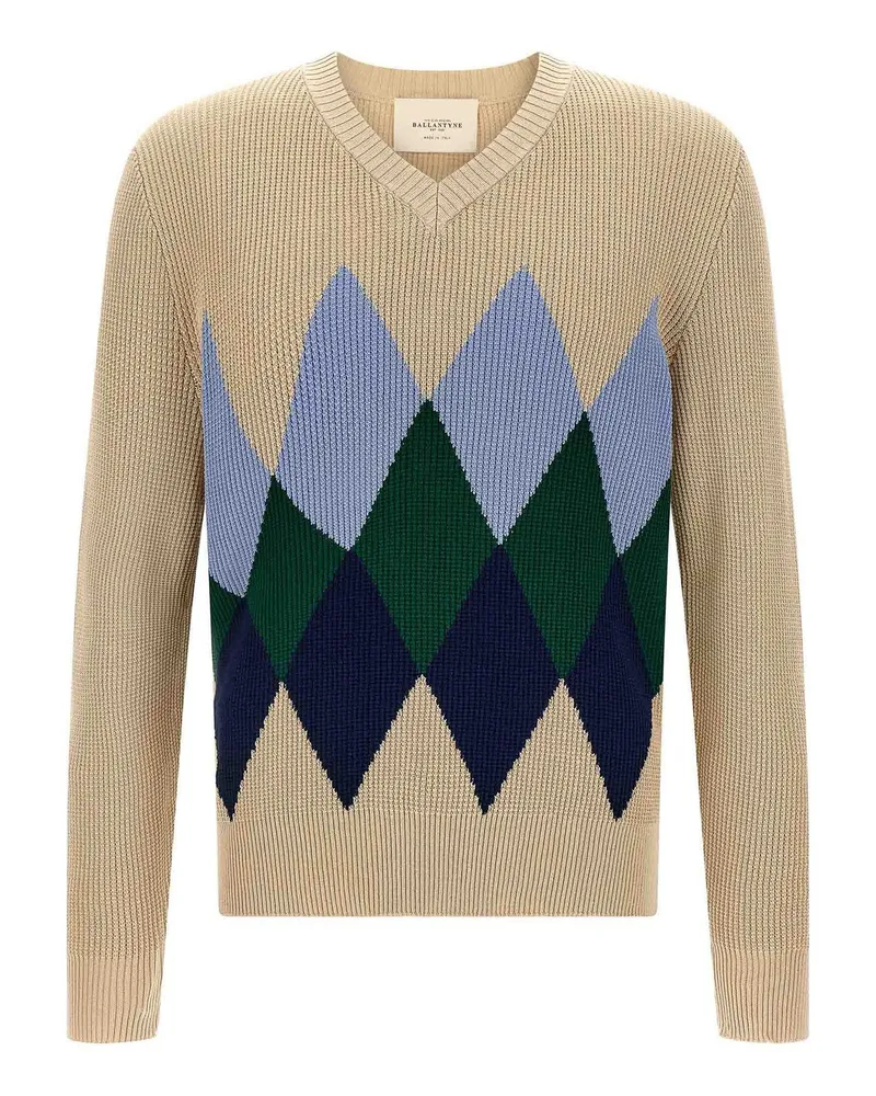 Ballantyne Rundhalspullover - Beige Beige