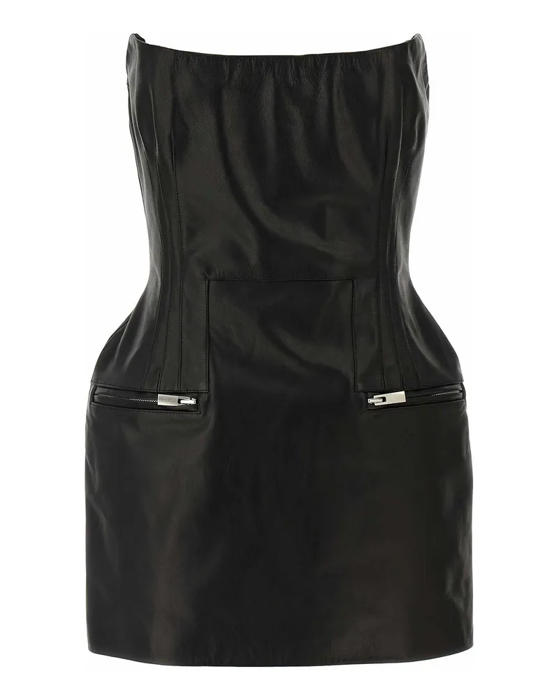 Magda Butrym Knielanges Kleid - Schwarz Schwarz
