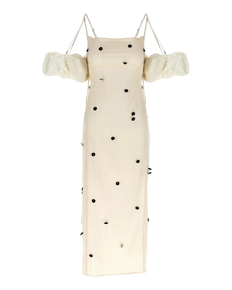Jacquemus Knielanges Kleid - Weiß Weiß