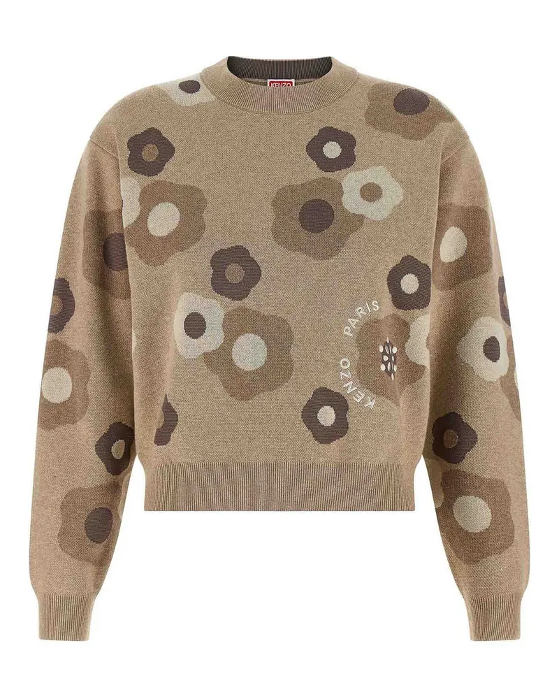 Kenzo Rundhalspullover - Beige Beige