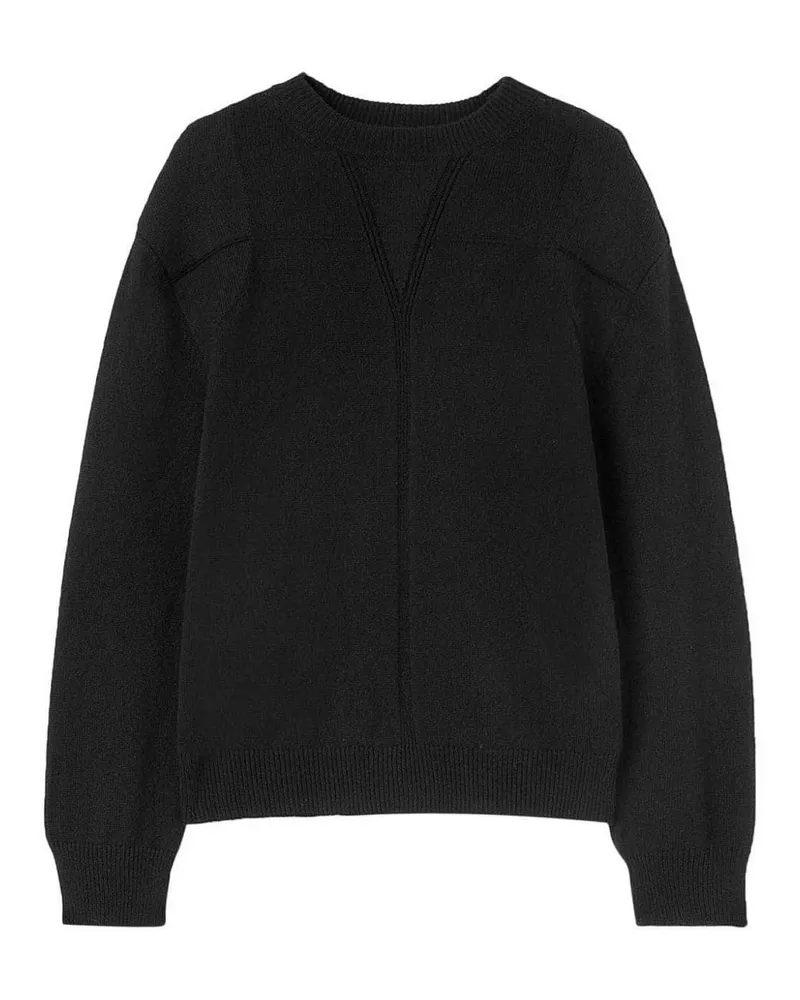Jil Sander Rundhalspullover - Schwarz Schwarz