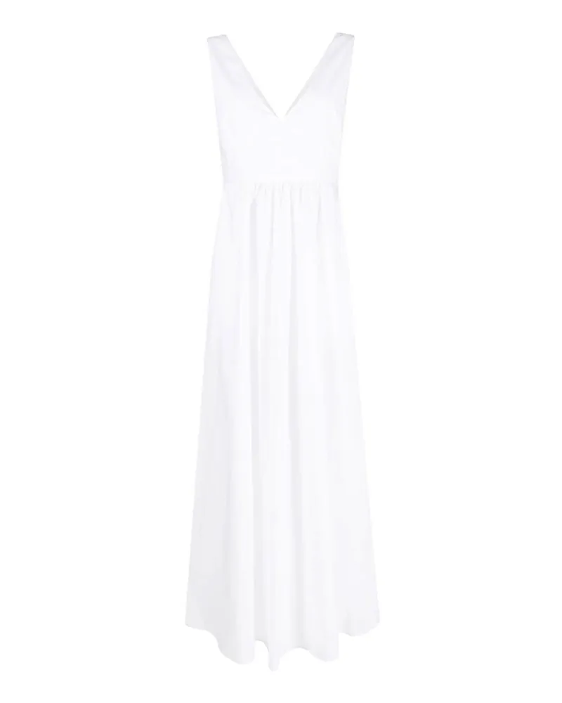 P.A.R.O.S.H. P. A.R. O.S. H. Knielanges Kleid - Weiß Weiß