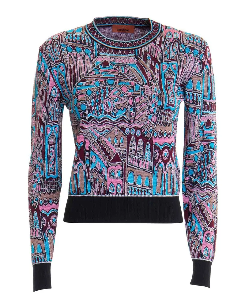 Missoni Rundhalspullover - Bunt Bunt
