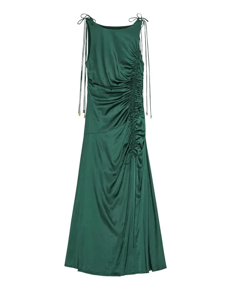 Ganni Knielanges Kleid - Grün Grün