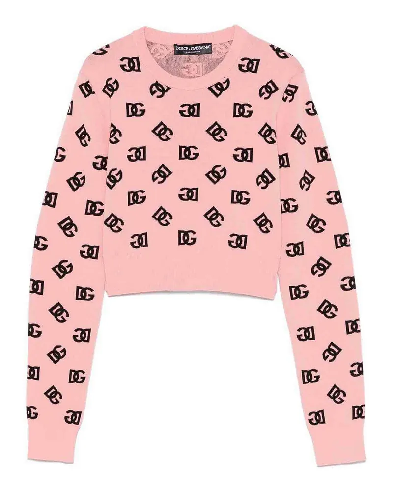 Dolce & Gabbana Rundhalspullover - Rosa Rosa