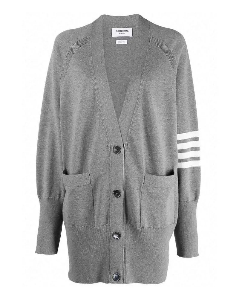 Thom Browne Cardigan - Grau Grau