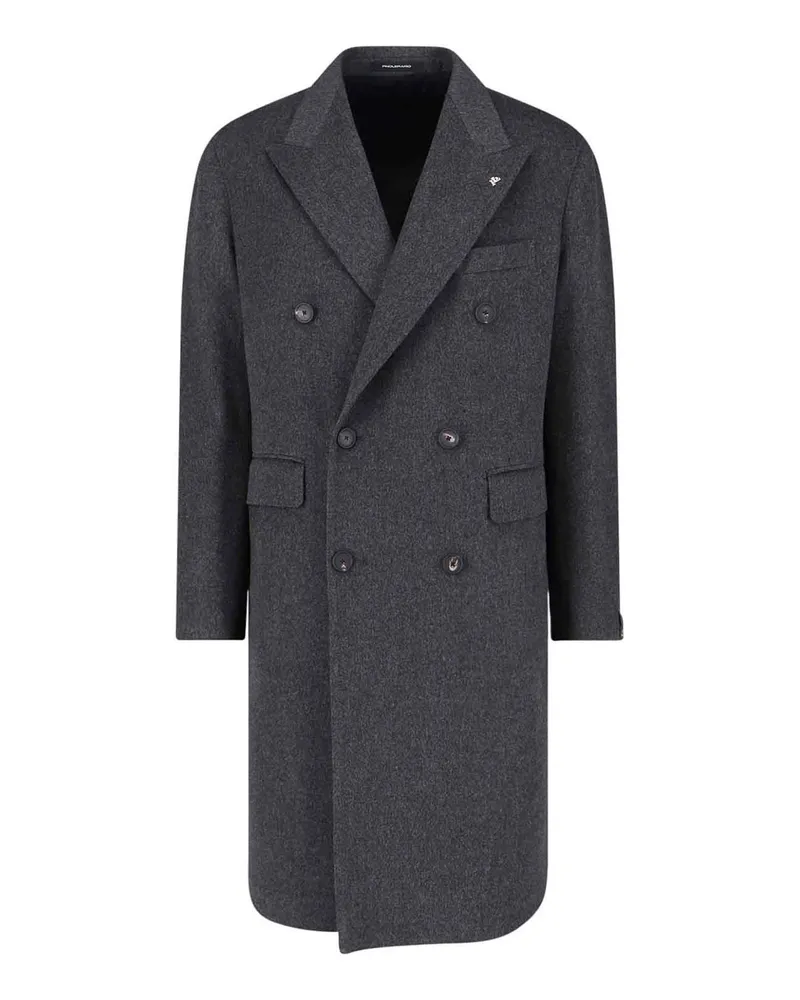 Tagliatore Knielanger Mantel - Grau Grau
