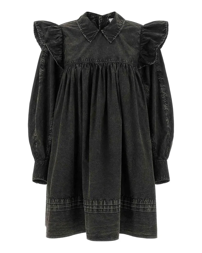 Ganni Kurzes Kleid - Schwarz Schwarz