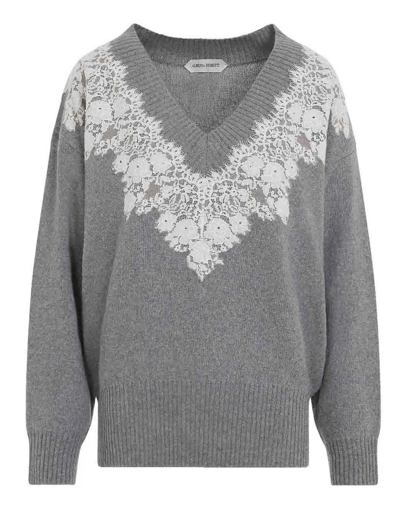 Alberta Ferretti V-Pullover - Beige Beige