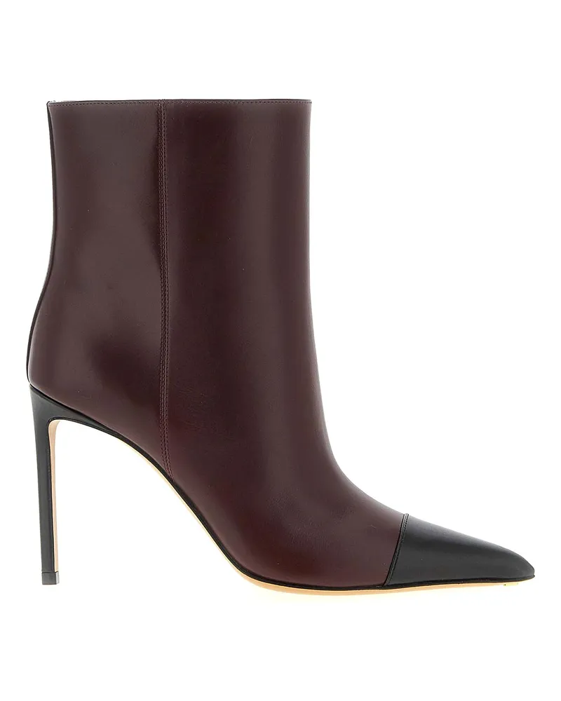 Francesco Russo Stiefeletten - Dunkelrot Dunkelrot