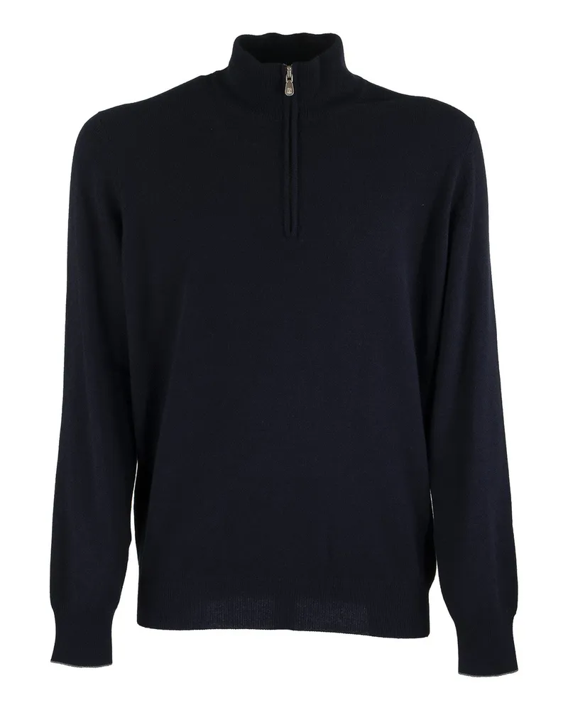 Brunello Cucinelli Rollkragenpullover - Dunkelblau Dunkelblau
