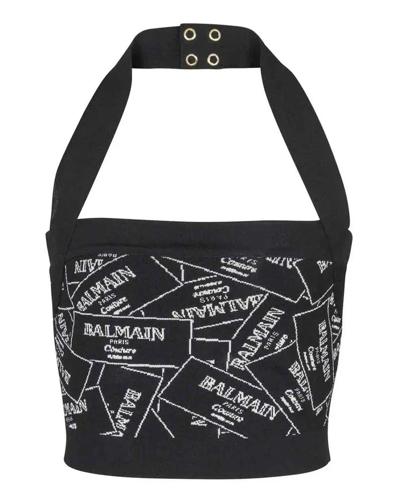 Balmain Top - Schwarz Schwarz