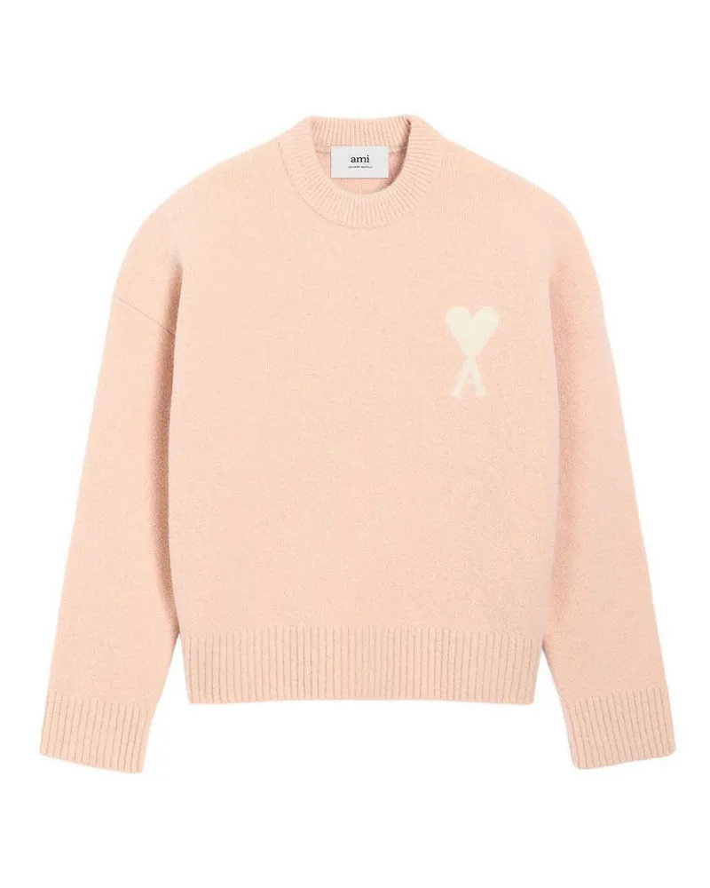 AMI Paris Rundhalspullover - Nude Nude