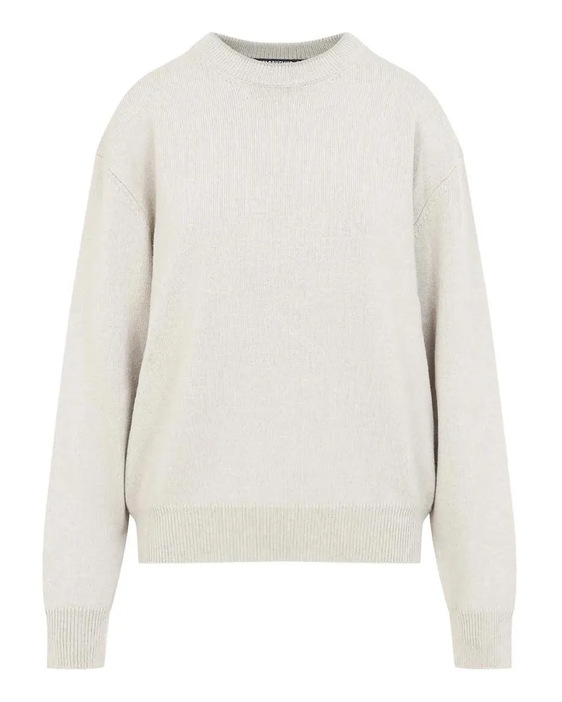Jacquemus Rundhalspullover - Hellbeige Hellbeige