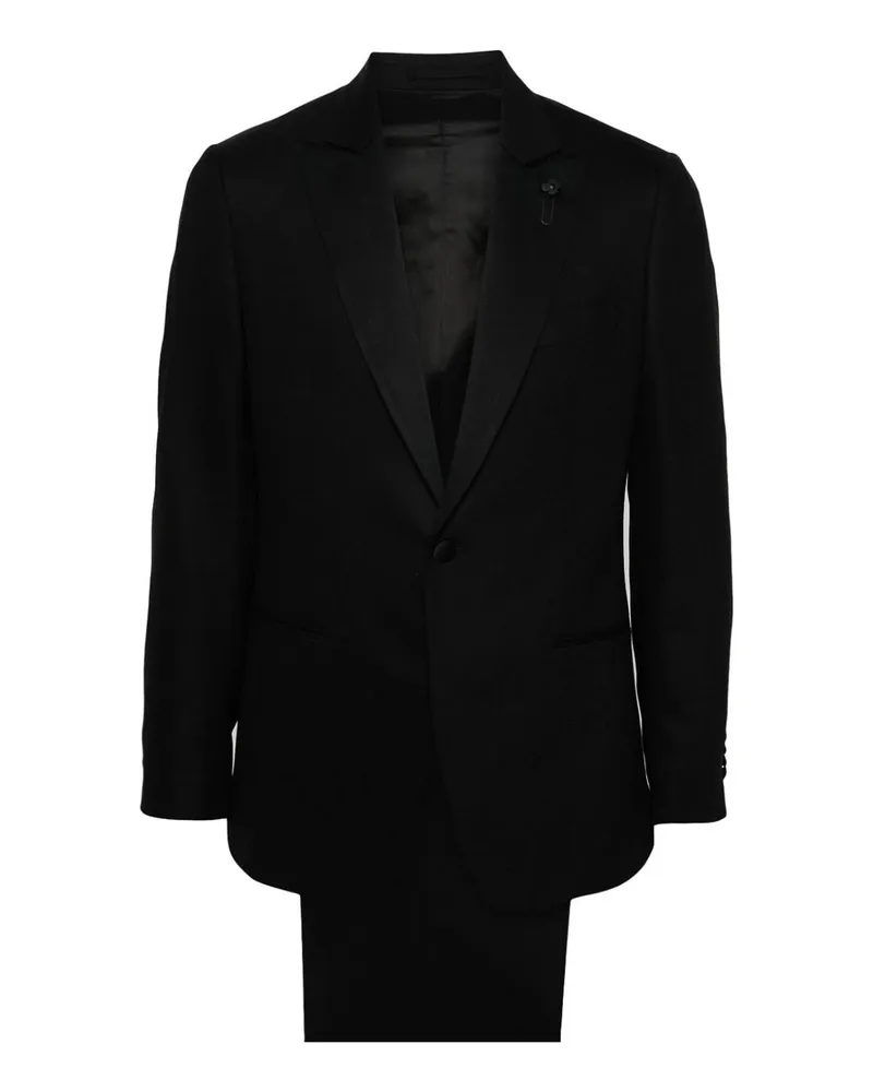 LARDINI Eleganter Anzug - Schwarz Schwarz